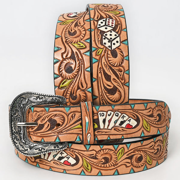 Gambler Tooled Belt #149