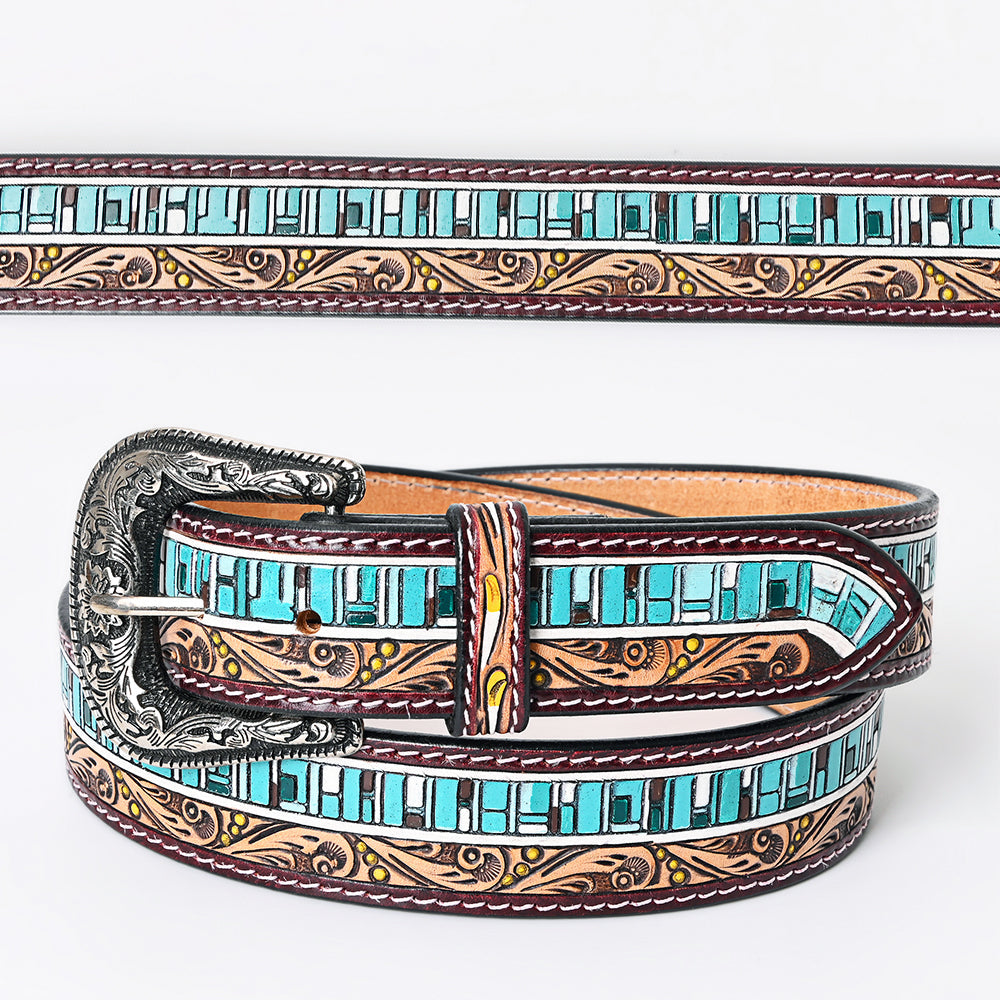 Mosaic Tooled Belt #153