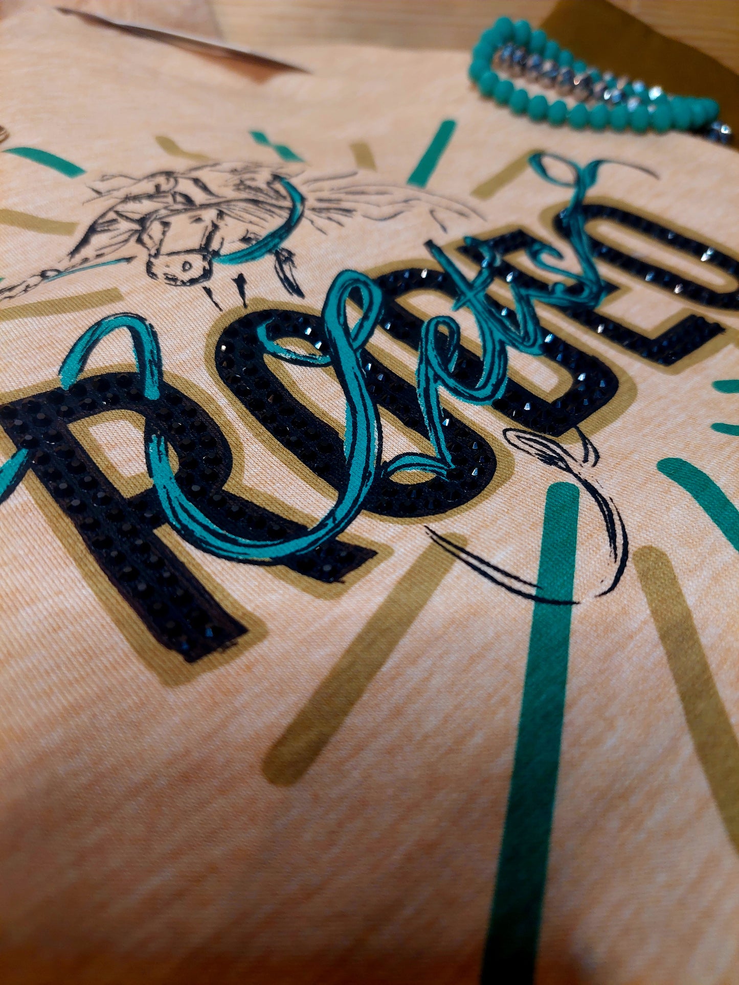 Lets Rodeo Bling Graphic
