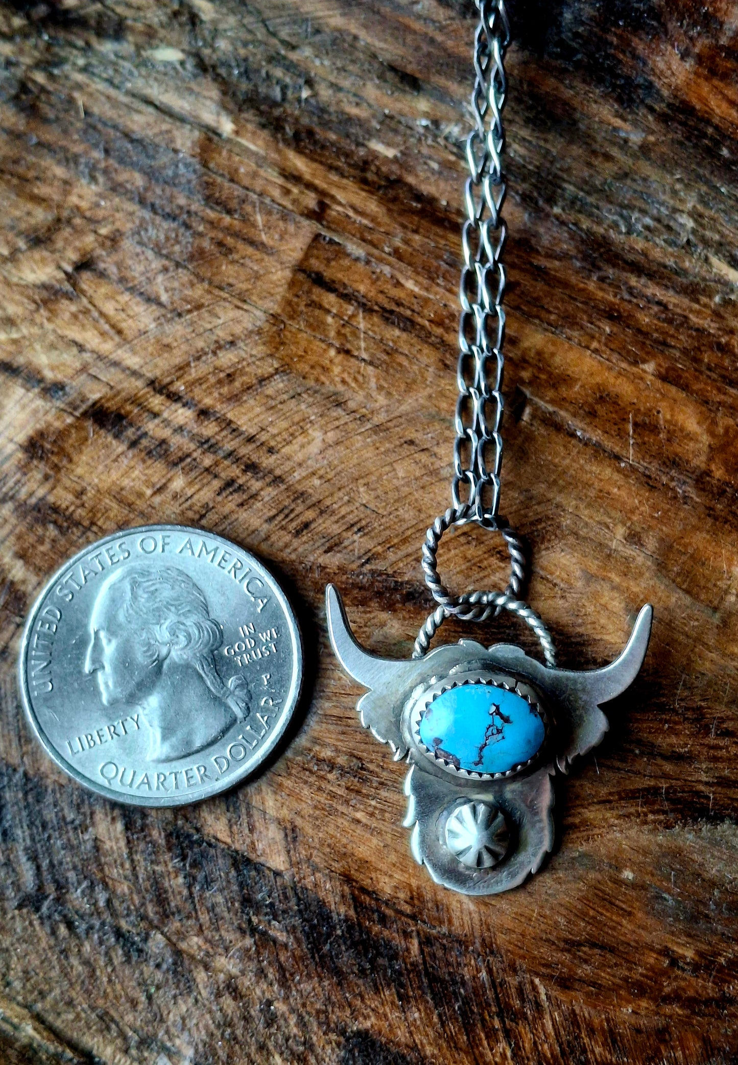 Golden Hills Highland Cow Necklace