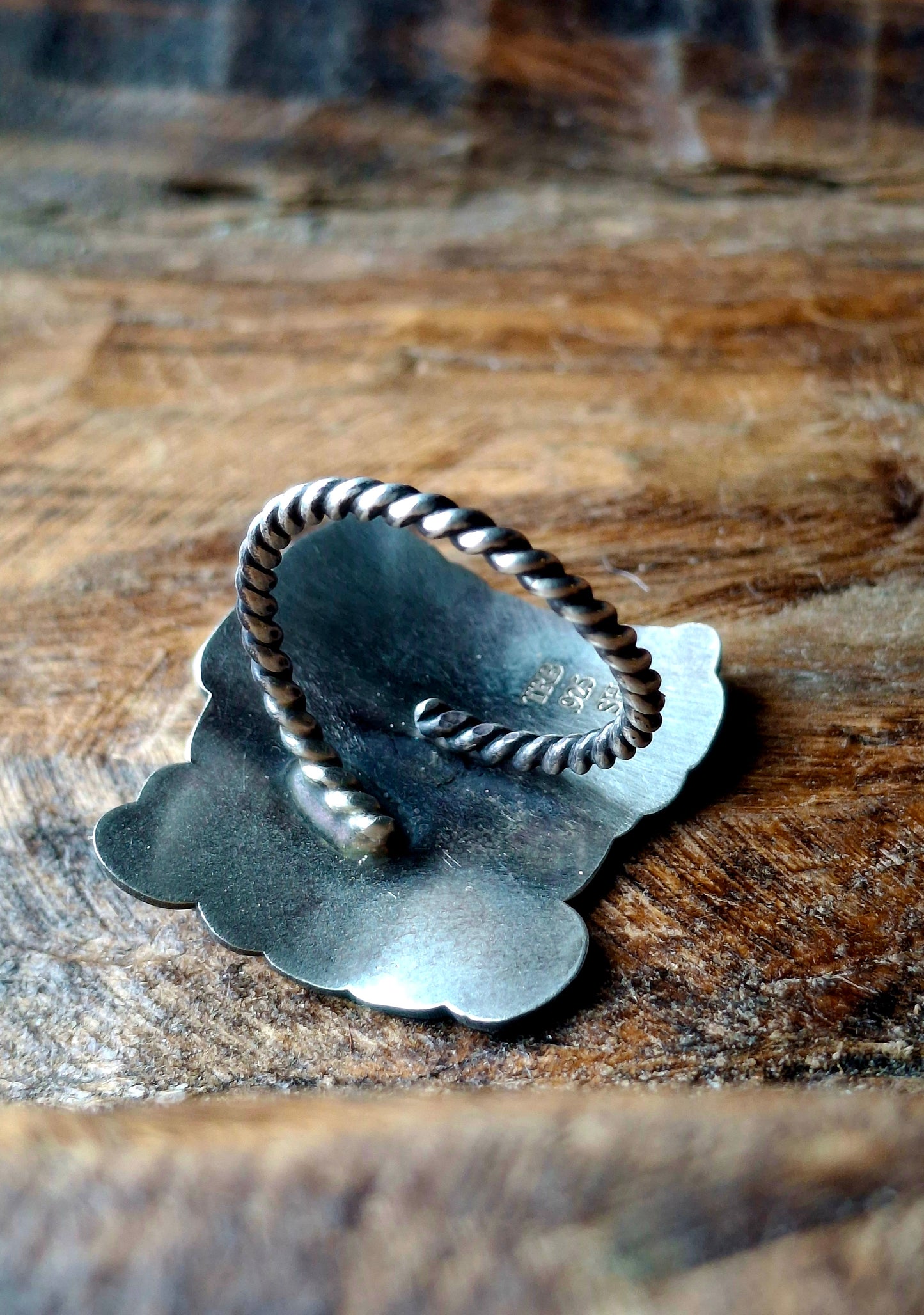 Rodeo Babe Blue Opal Adjustable Ring