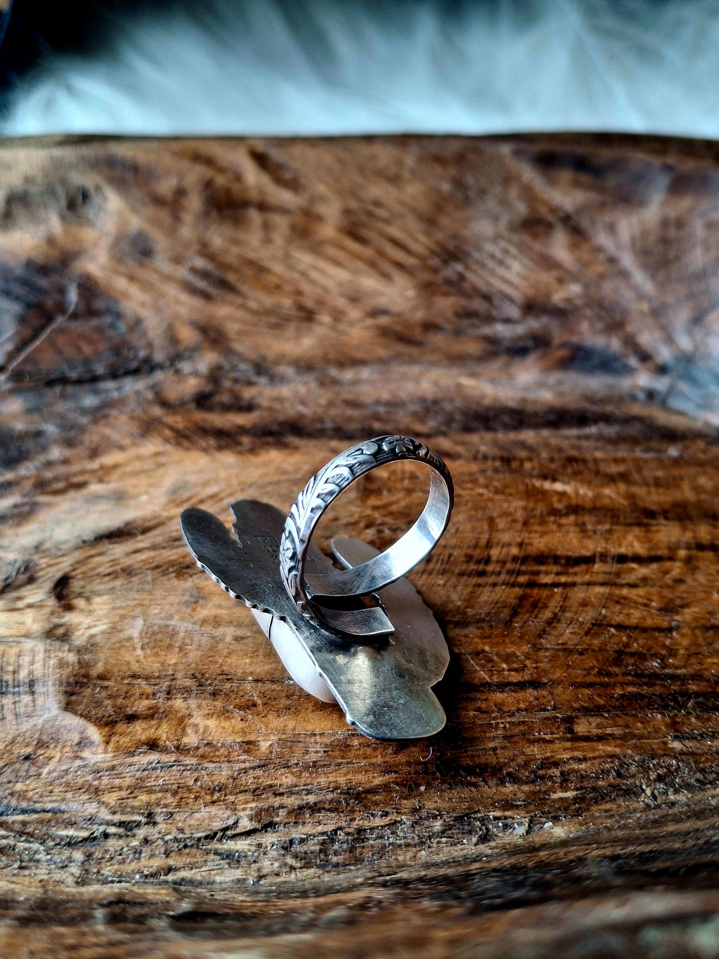 Fox Turquoise Adjustable Cactus Ring