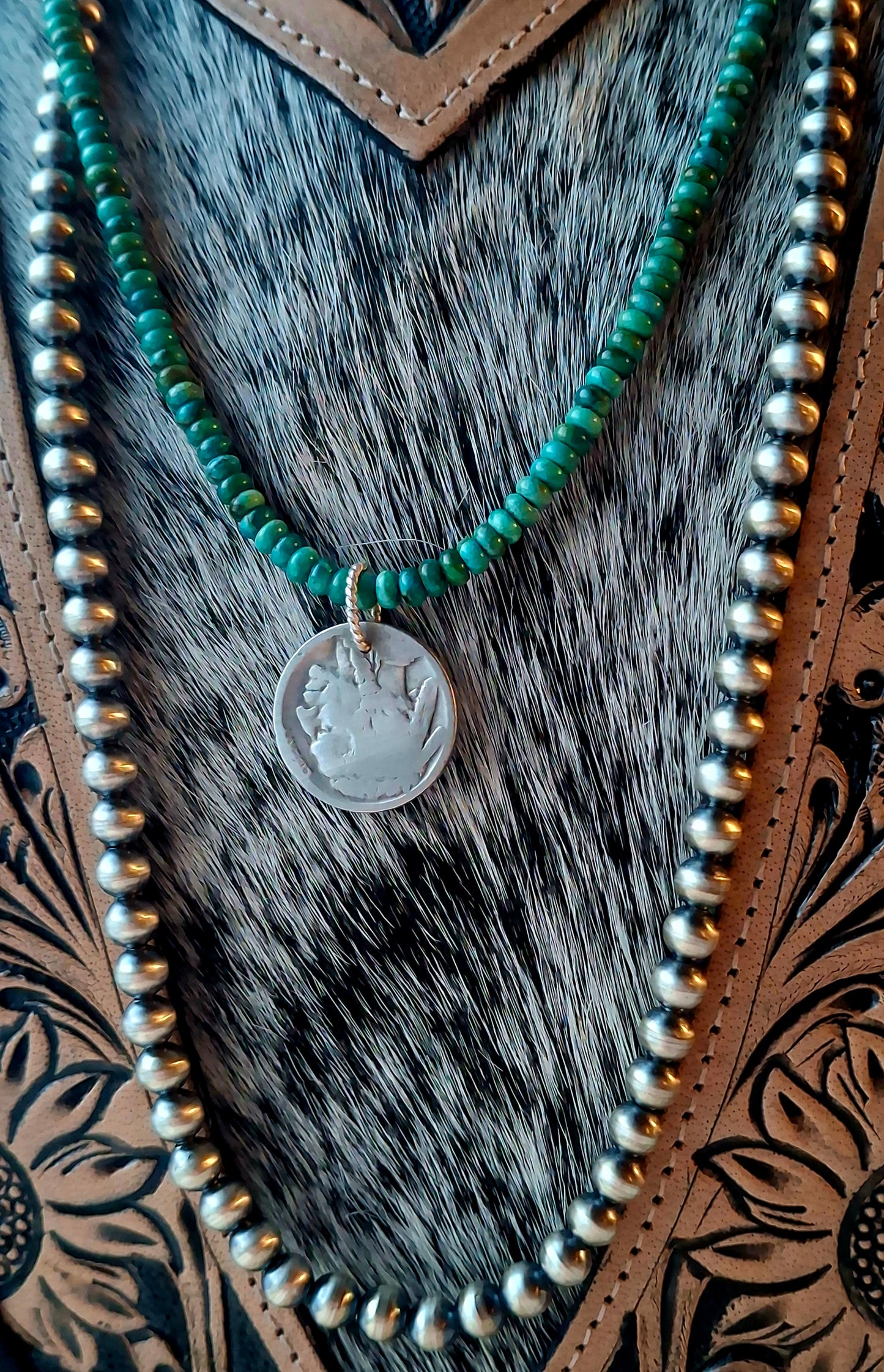 Hubei Necklace w/ Buffalo Nickel Pendant