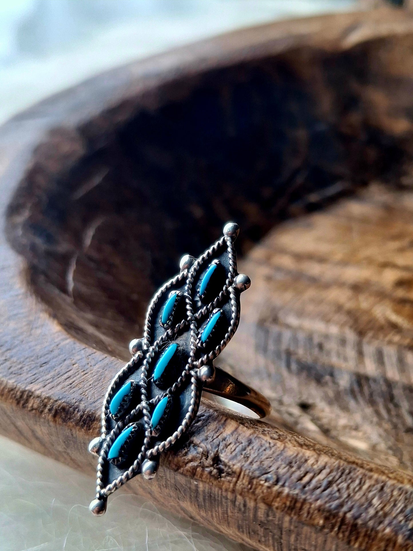 Kingman Petit Point Ring