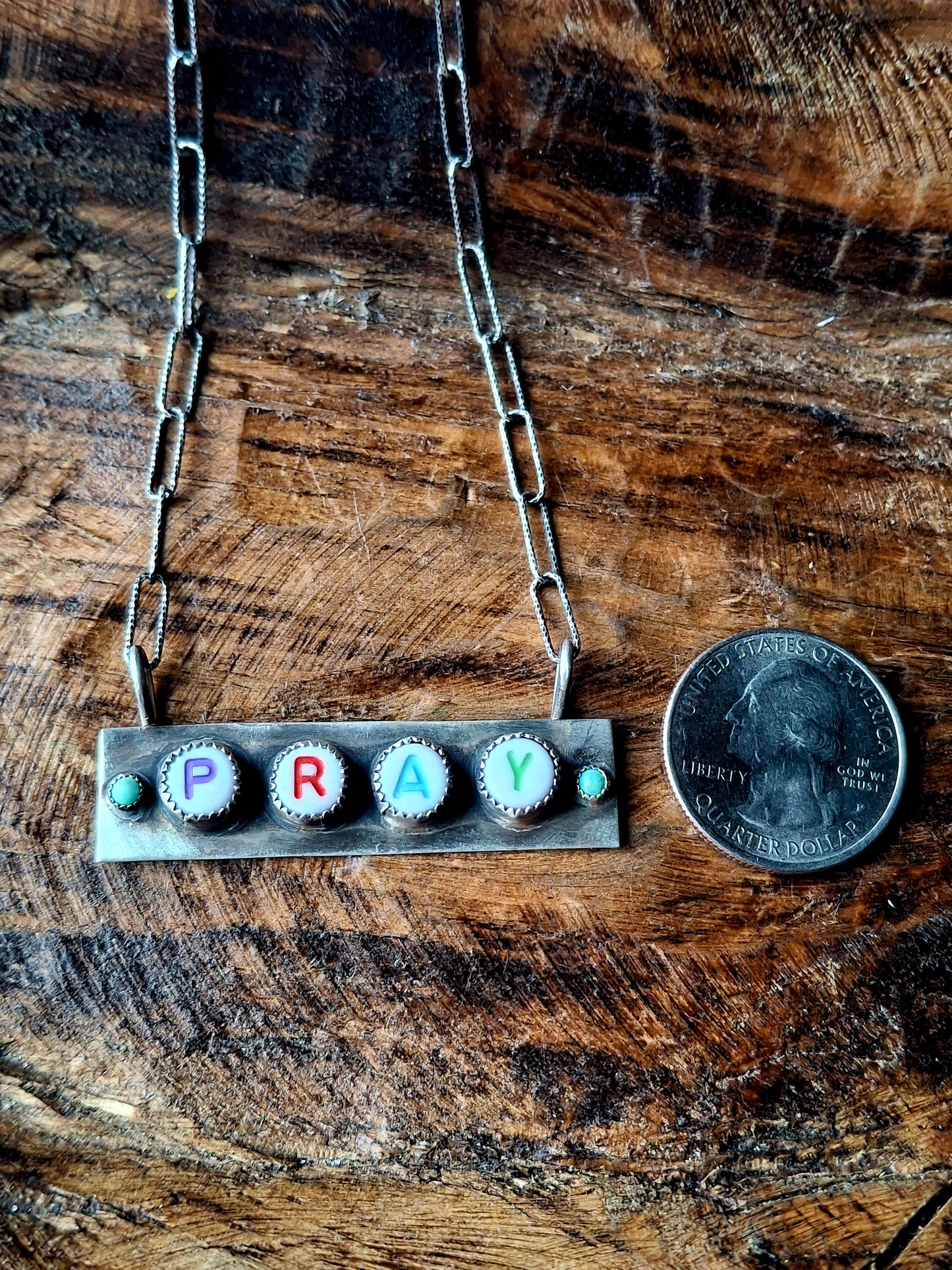 Kingman "Pray" Necklace