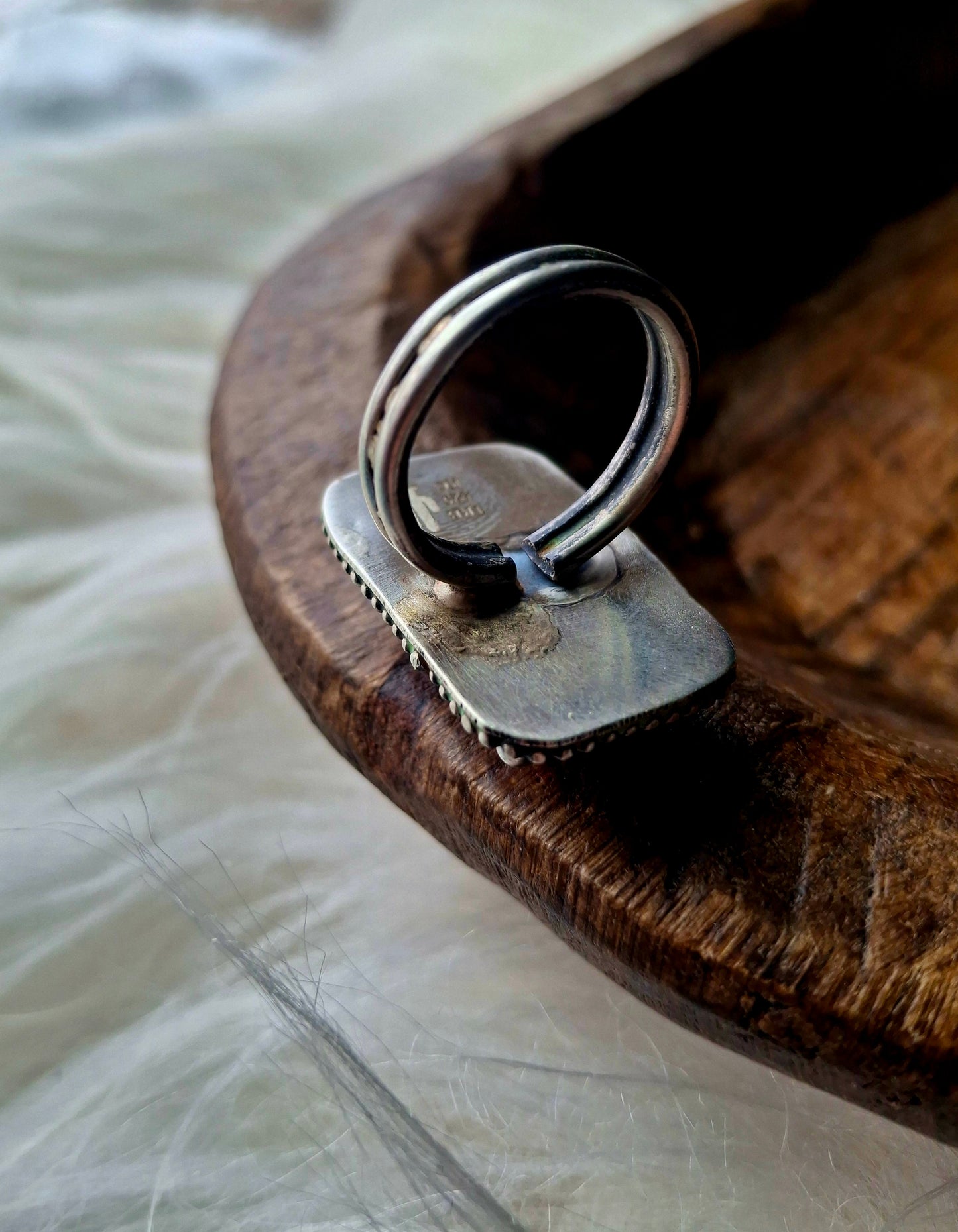 Pink Conch Adjustable Ring