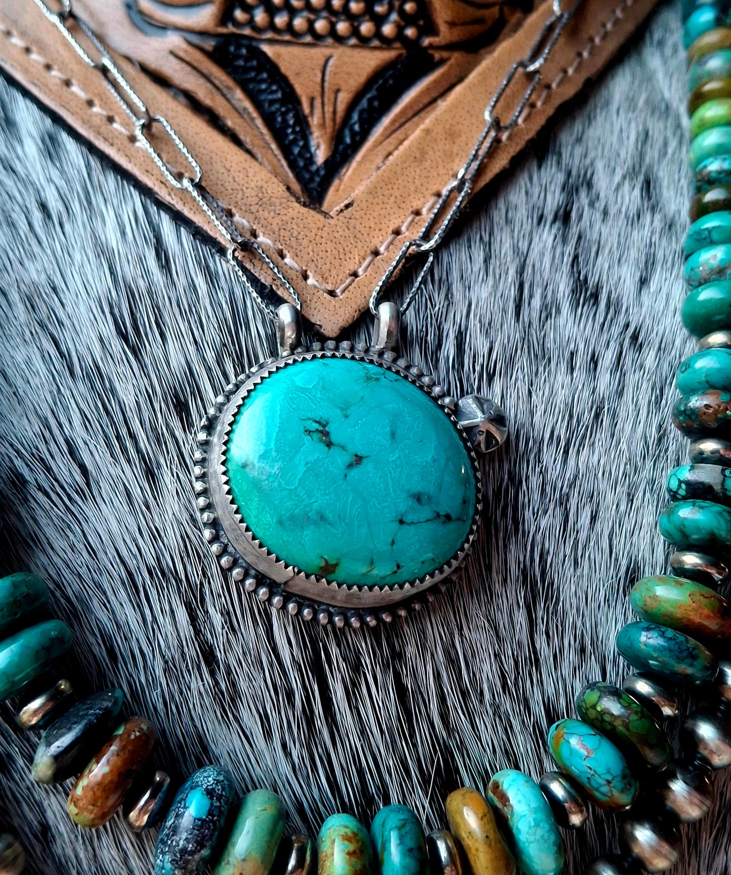 Bamboo Turquoise Necklace