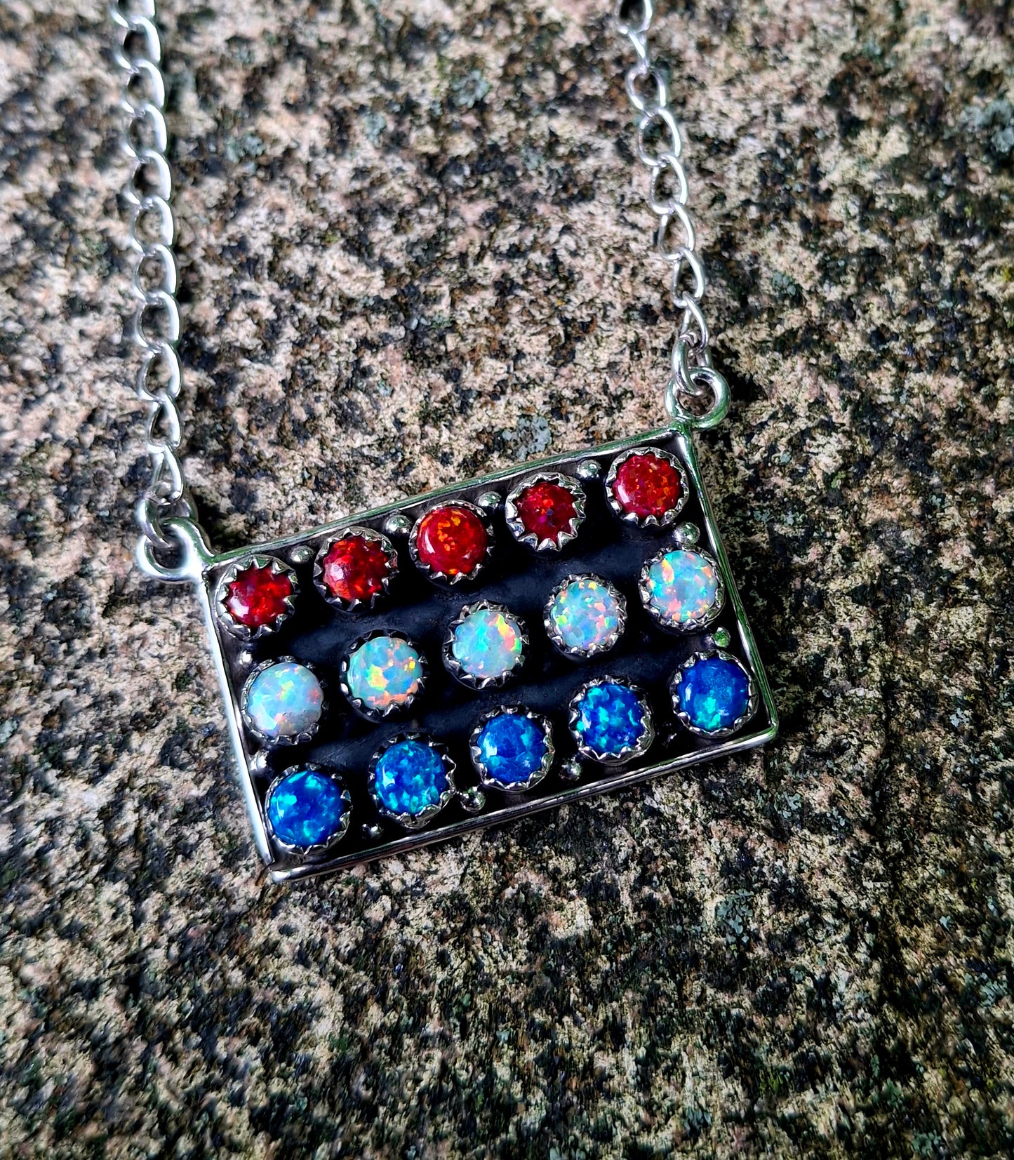 Opal Necklace - 4th of July