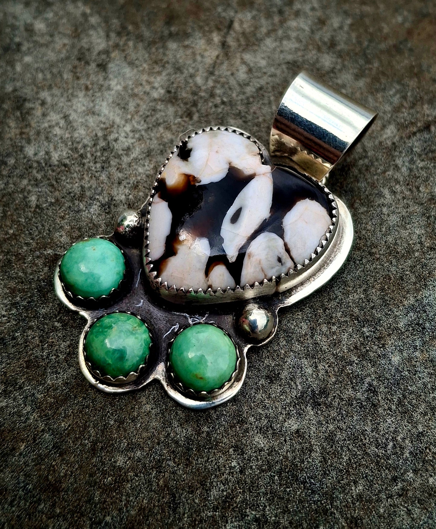 Peanut Wood/Kingman Pendant