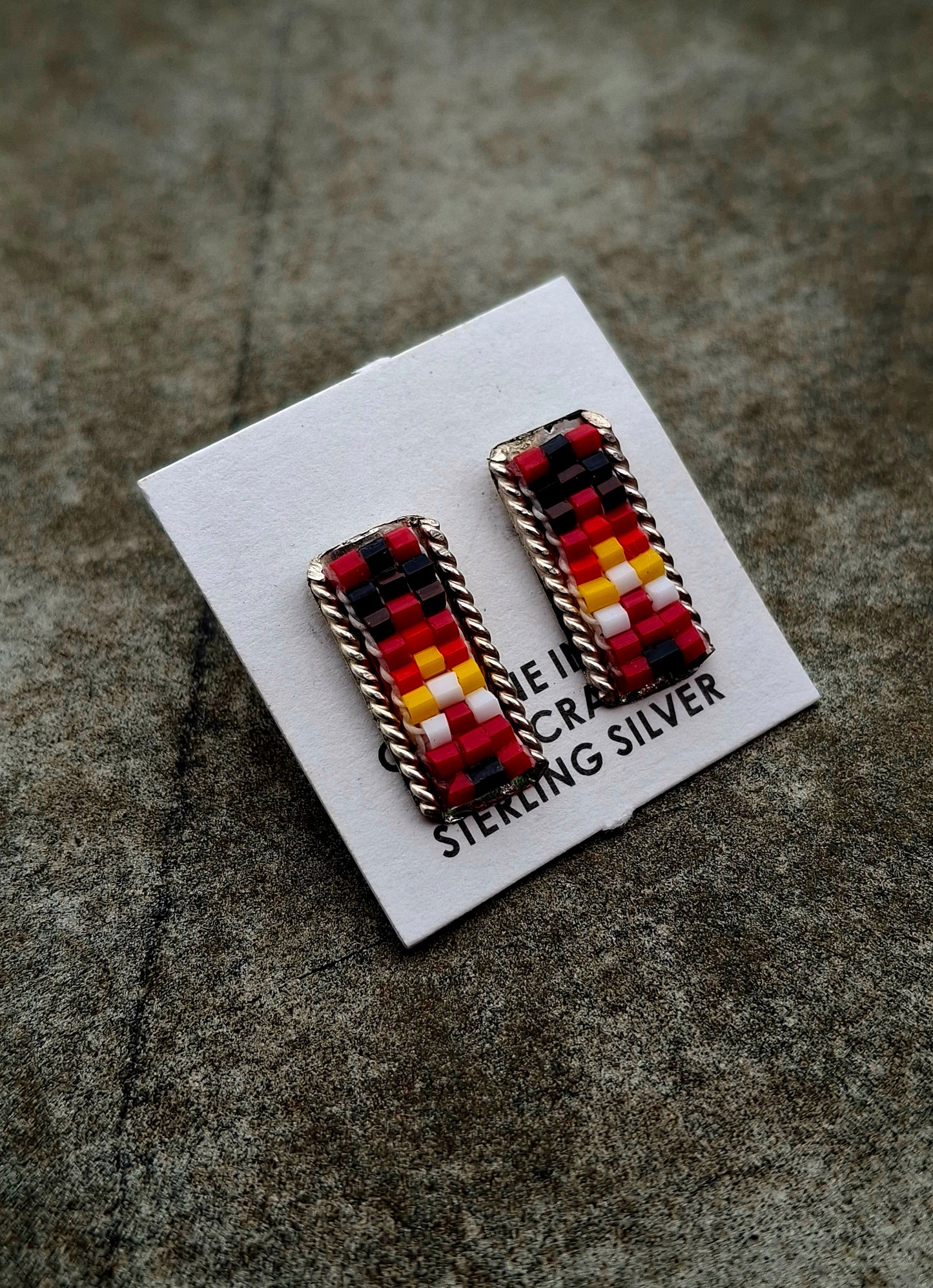 Beaded Studs over Sterling