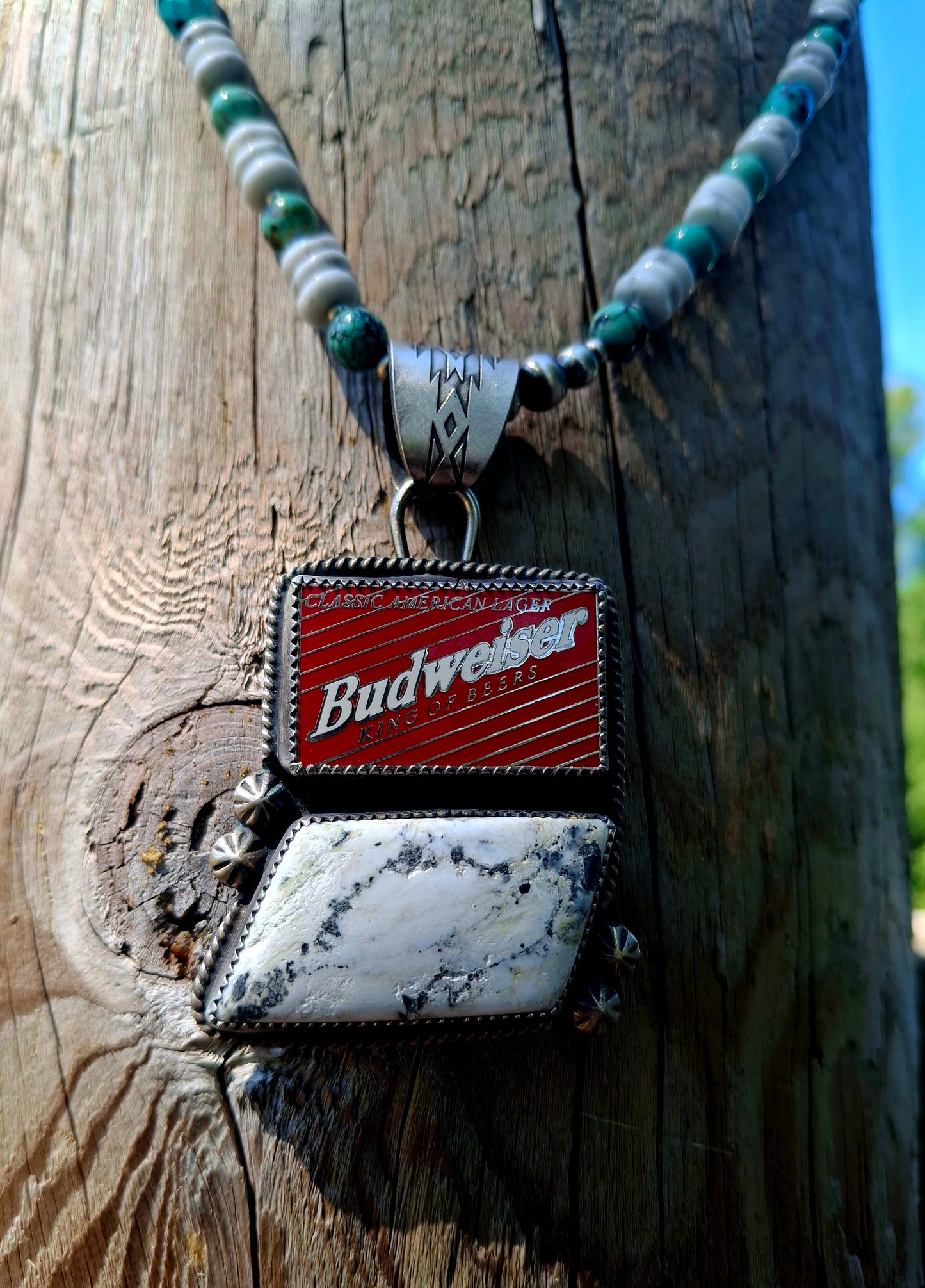 White Buffalo Beer Pendant