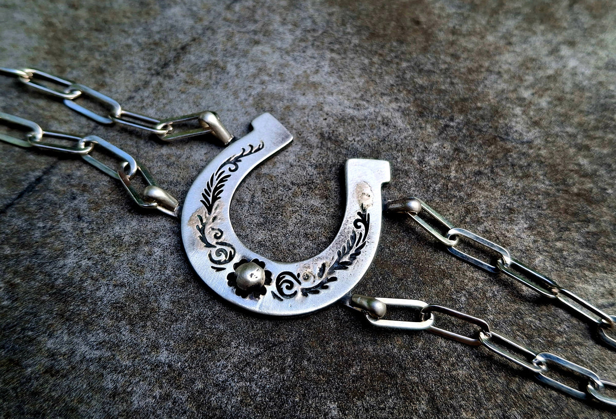 Sterling Horseshoe Bracelet