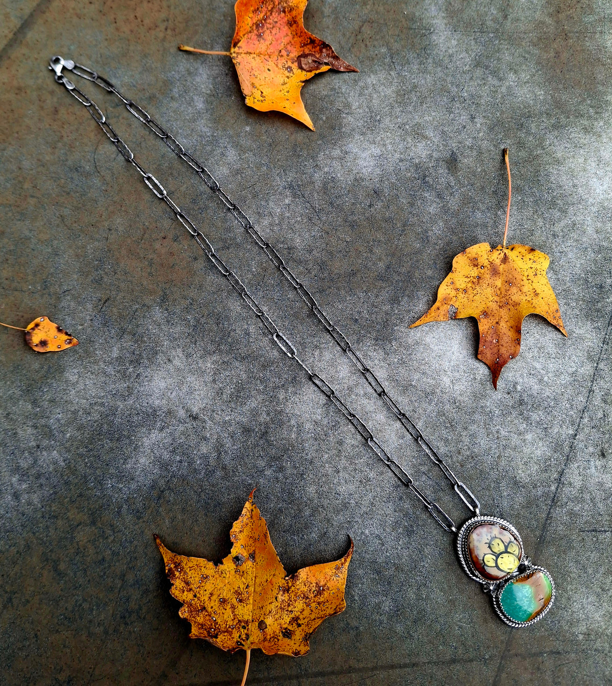 Hand Painted Royston Necklace