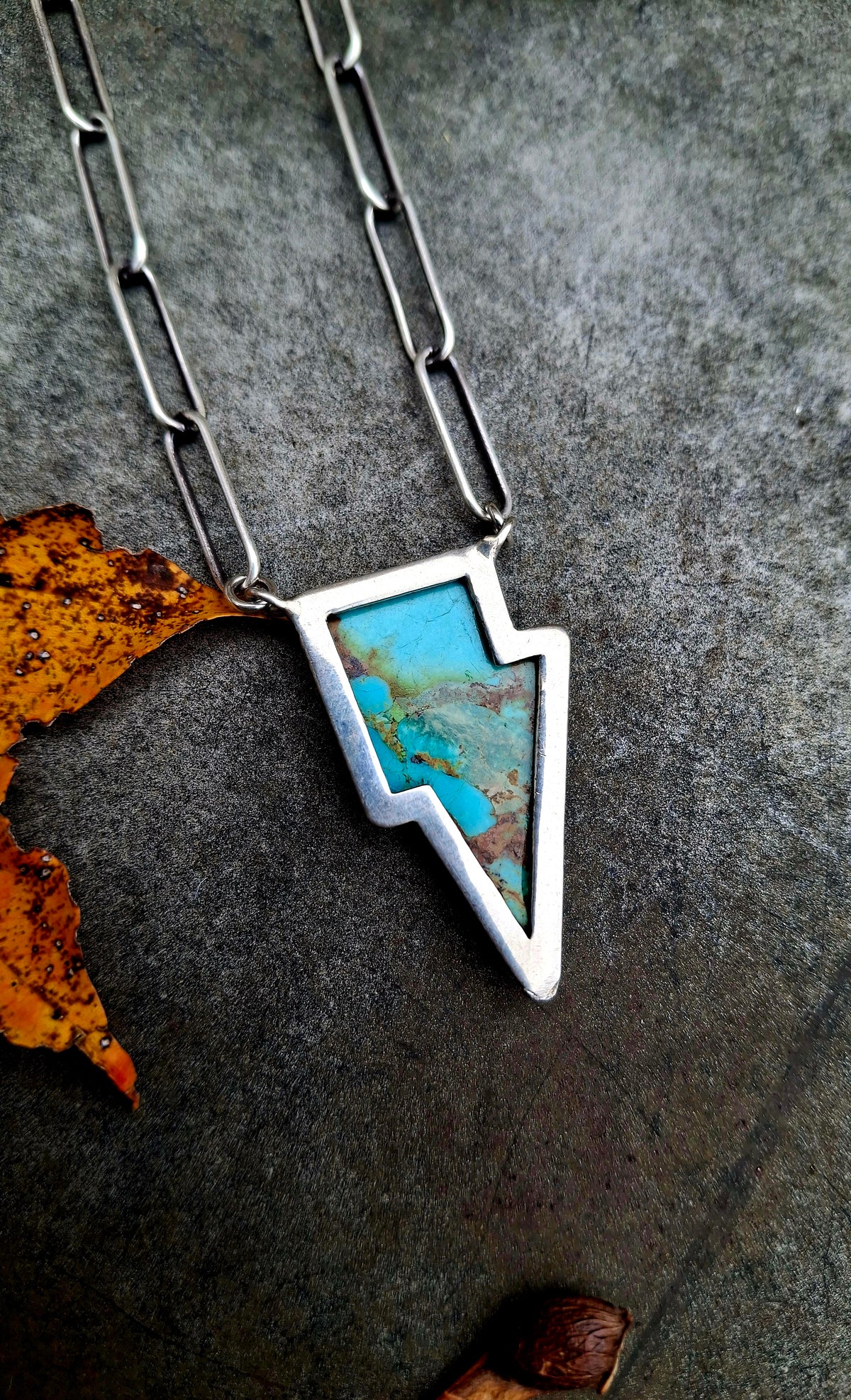Turquoise Bolt Necklace