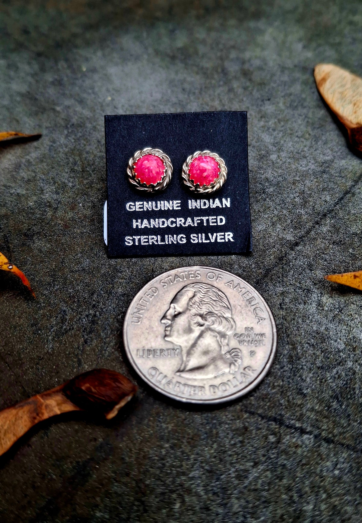 Pink Opal Studs