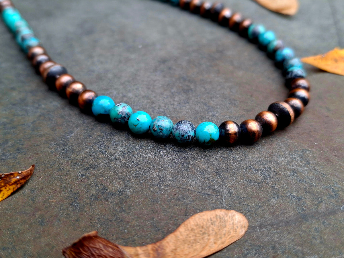 Cloud Mountain/Copper Bead Necklace