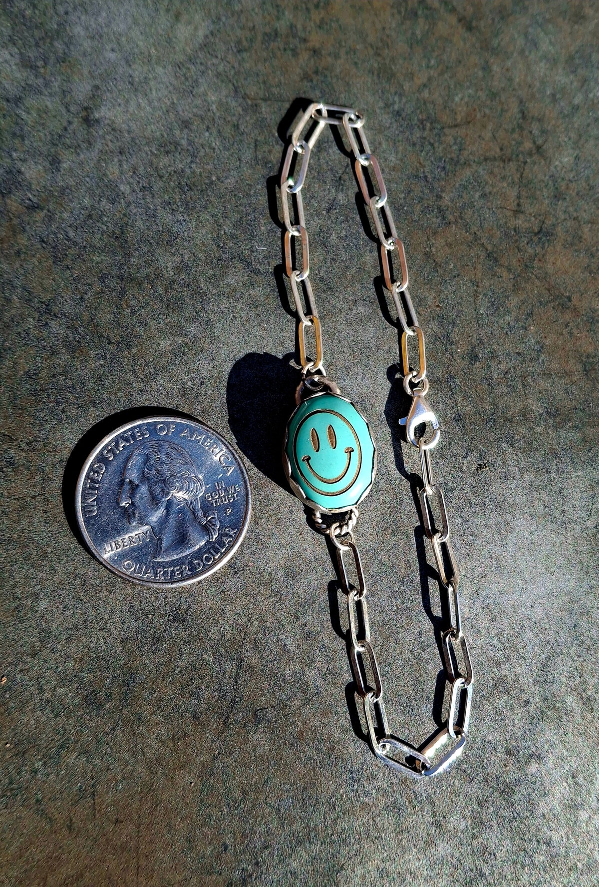 Etched Hubei Smiley Bracelet