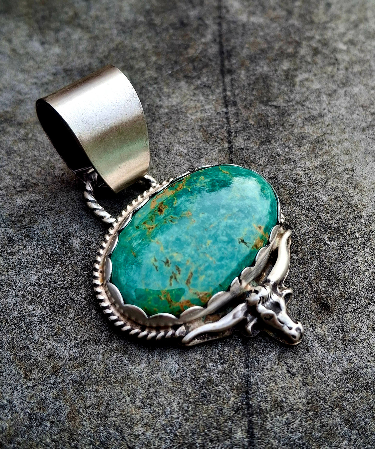 Tyrone Longhorn Pendant