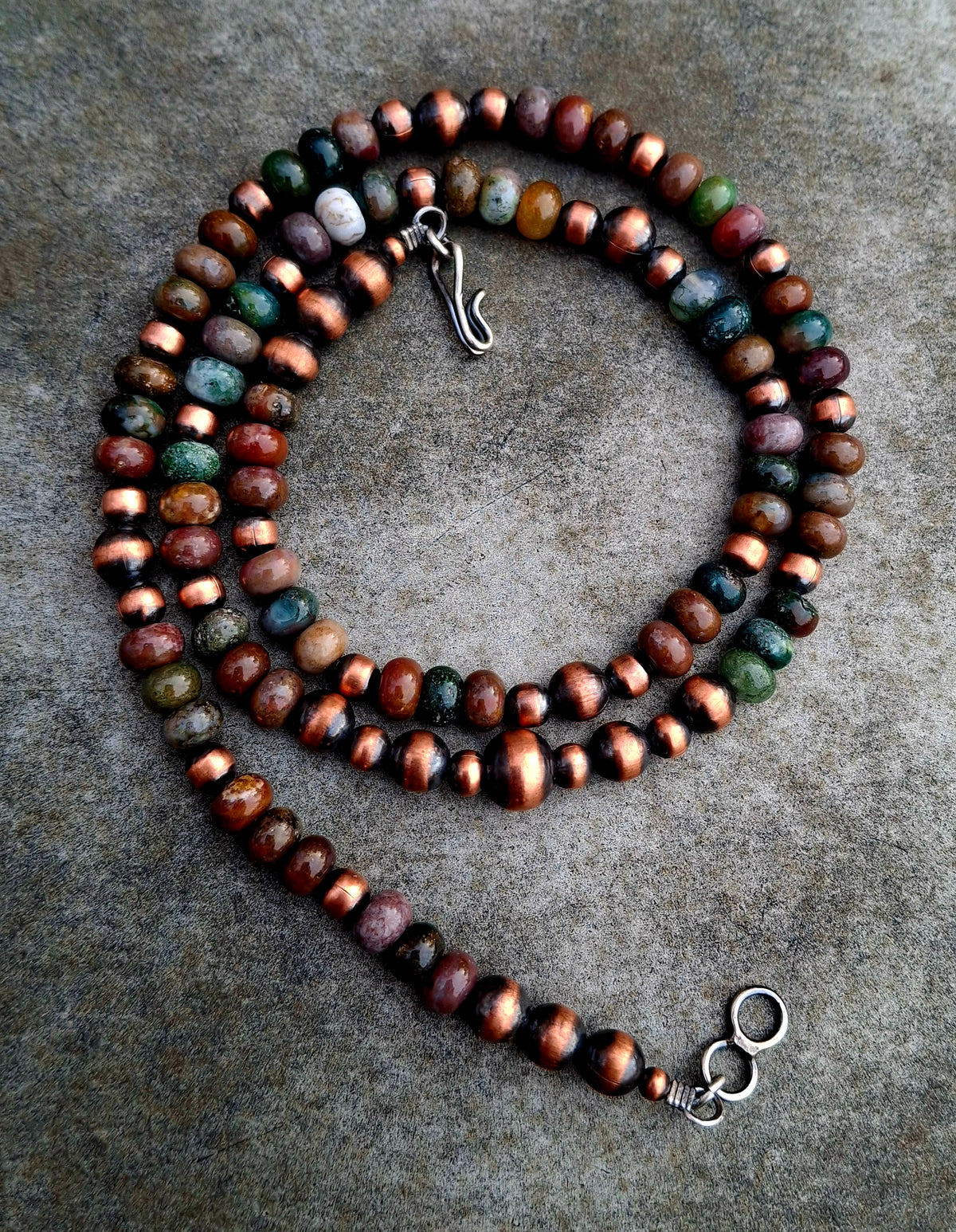 Indian Agate Bead Necklace