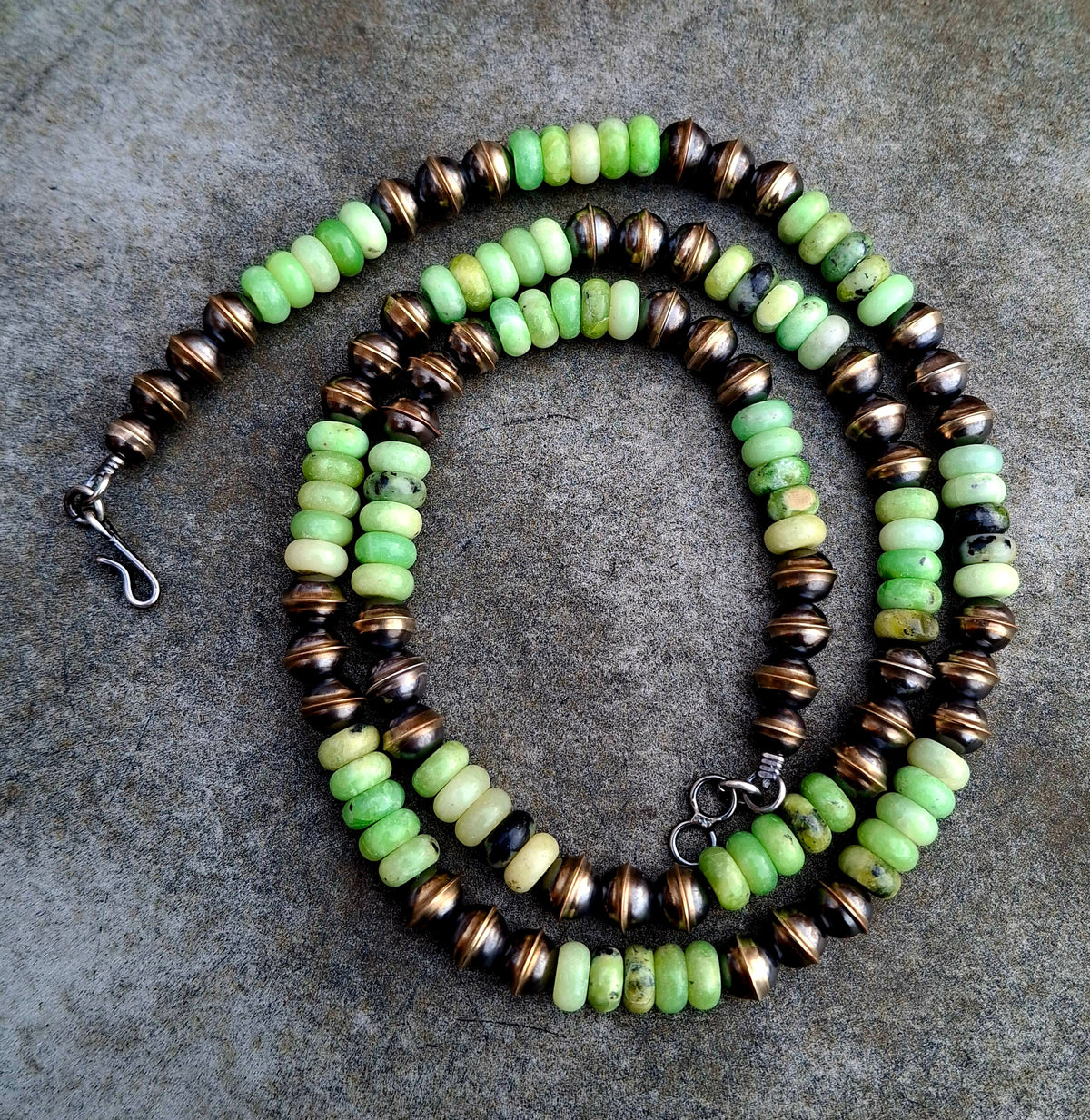 Chrysophrase Bead Necklace
