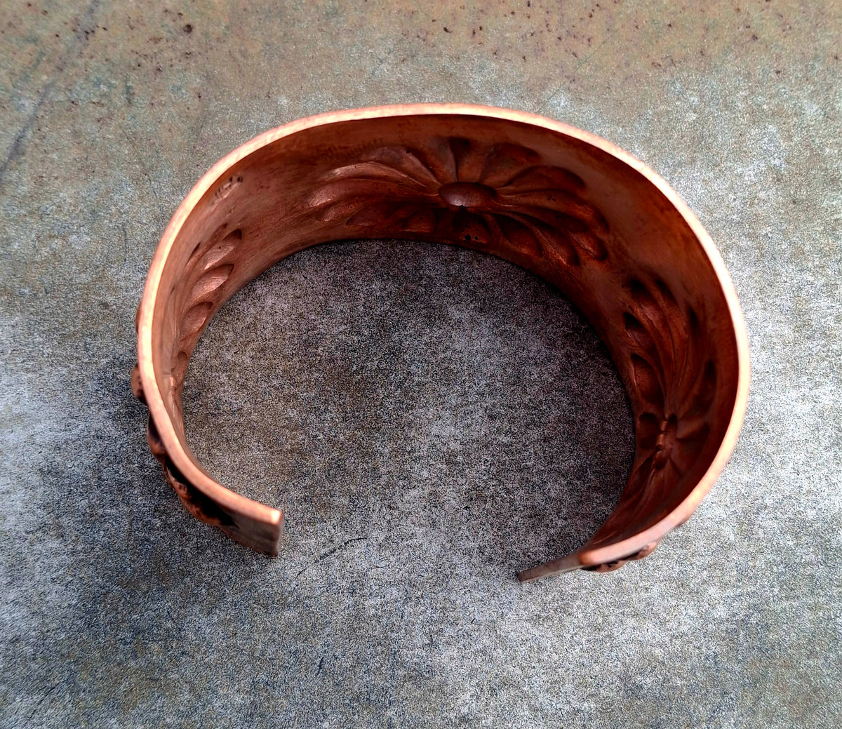 Copper Stamped Cuff