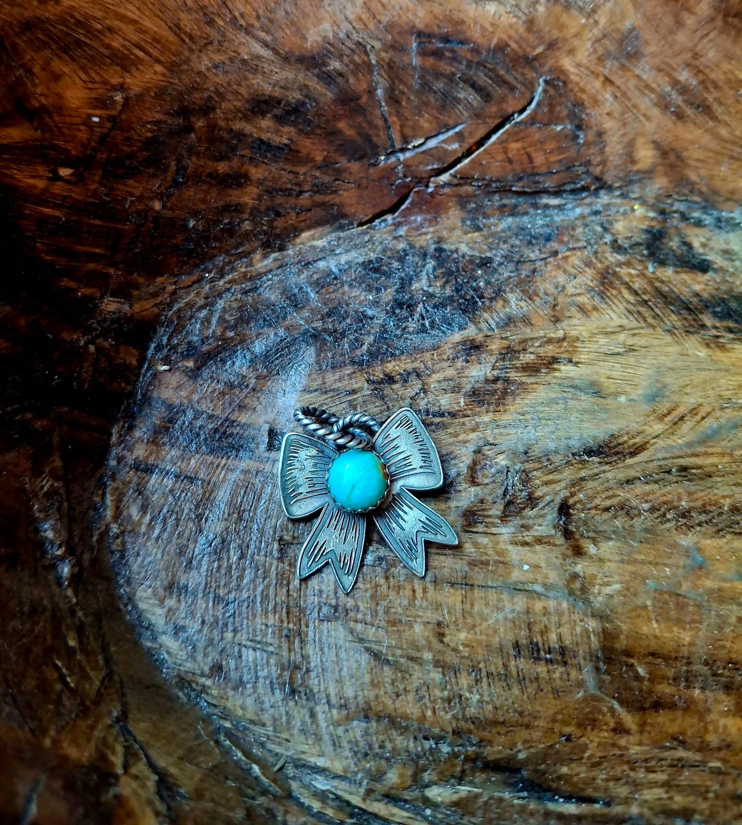 Sonoran Blue Bow Pendant