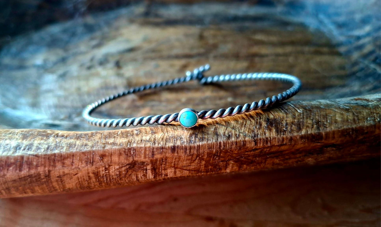 Dainty Kingman Rope Twist Bangle