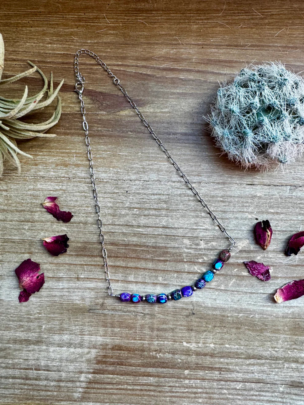 Purple Sea Sediment Necklace