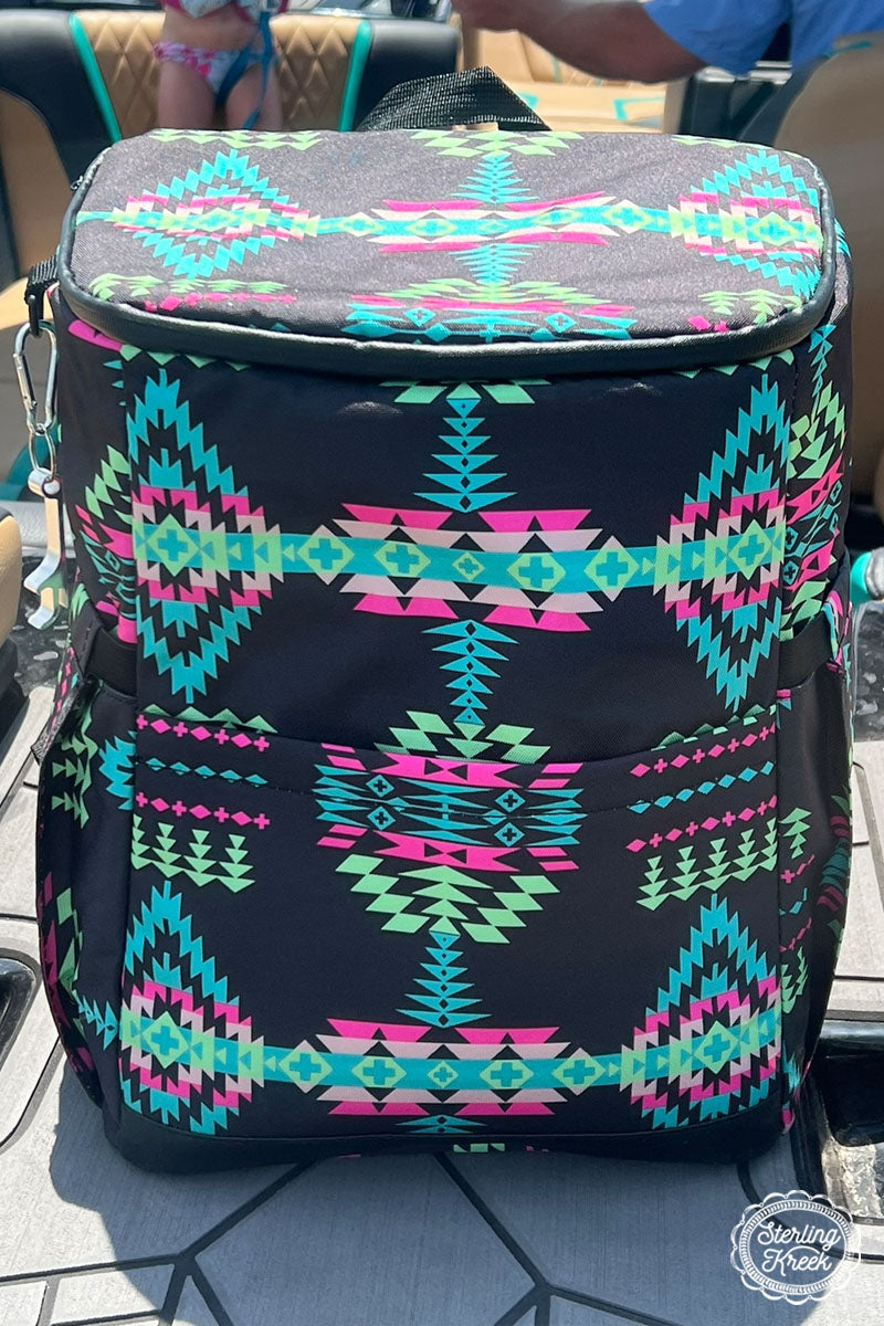 Neon Lights Backpack Cooler