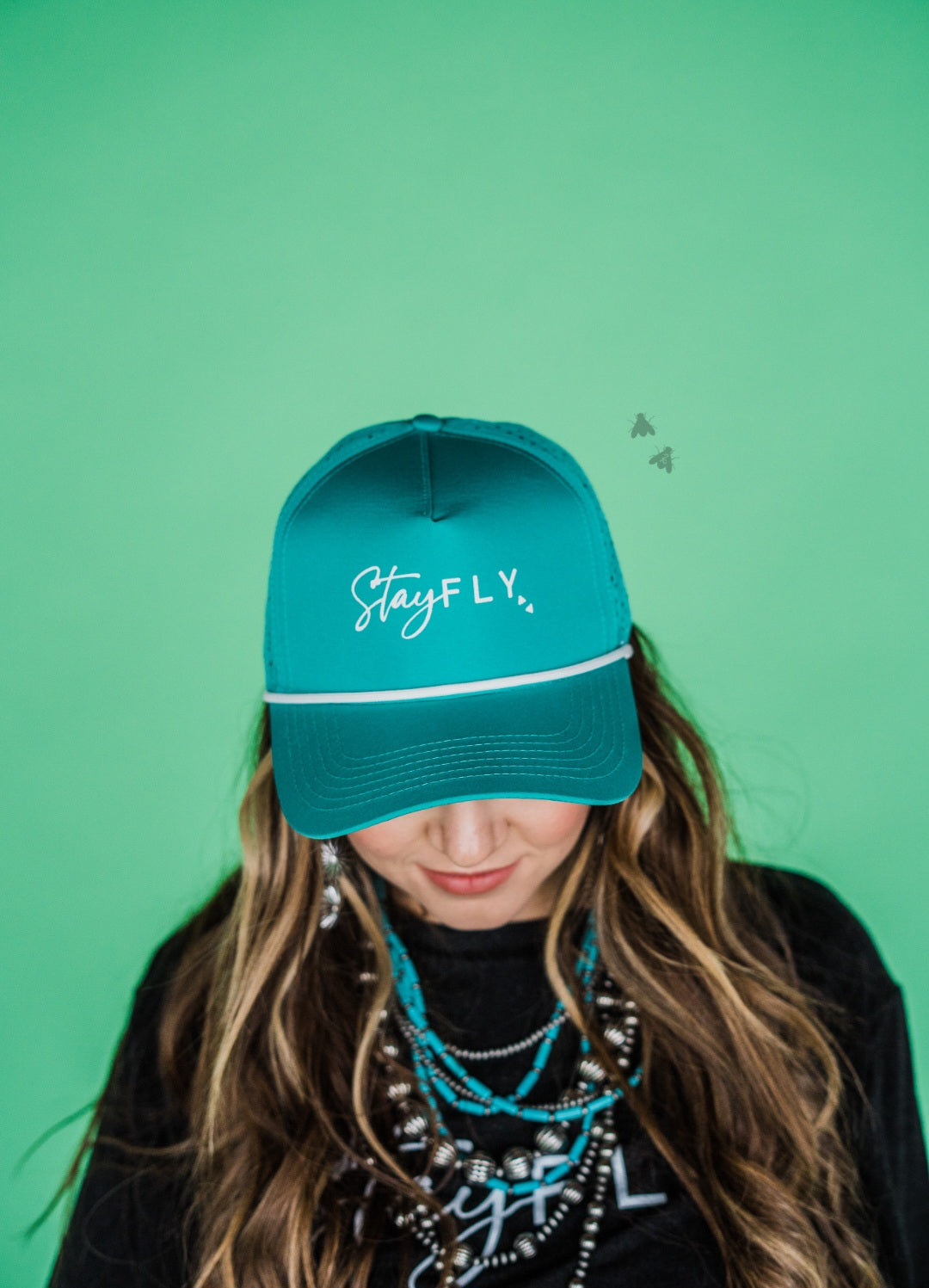Stay Fly Cap - Turquoise