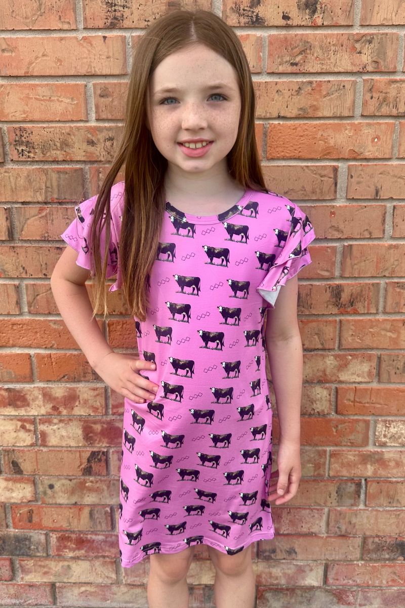 Cows Come Home Kids Dress