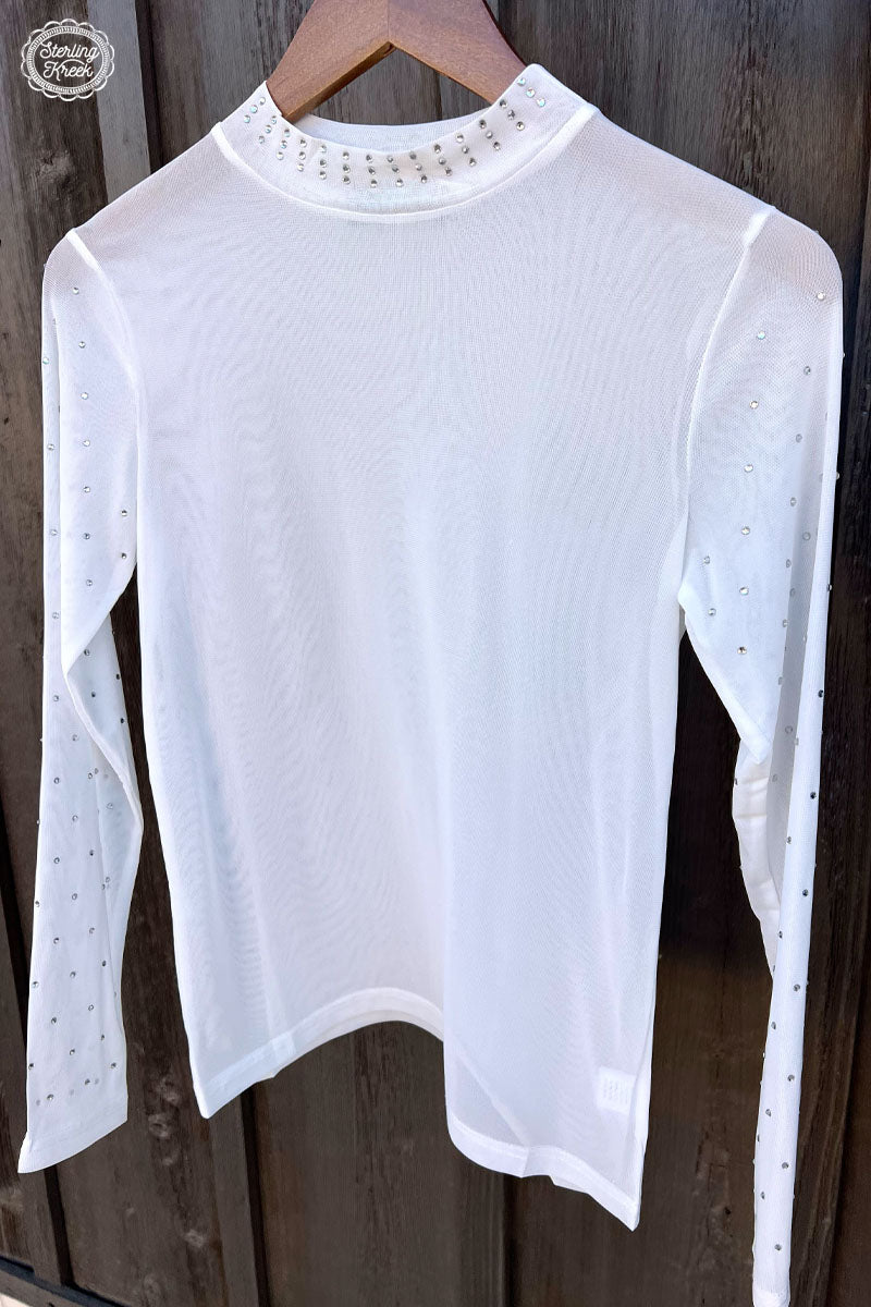 Pearl in Paradise Mesh Top