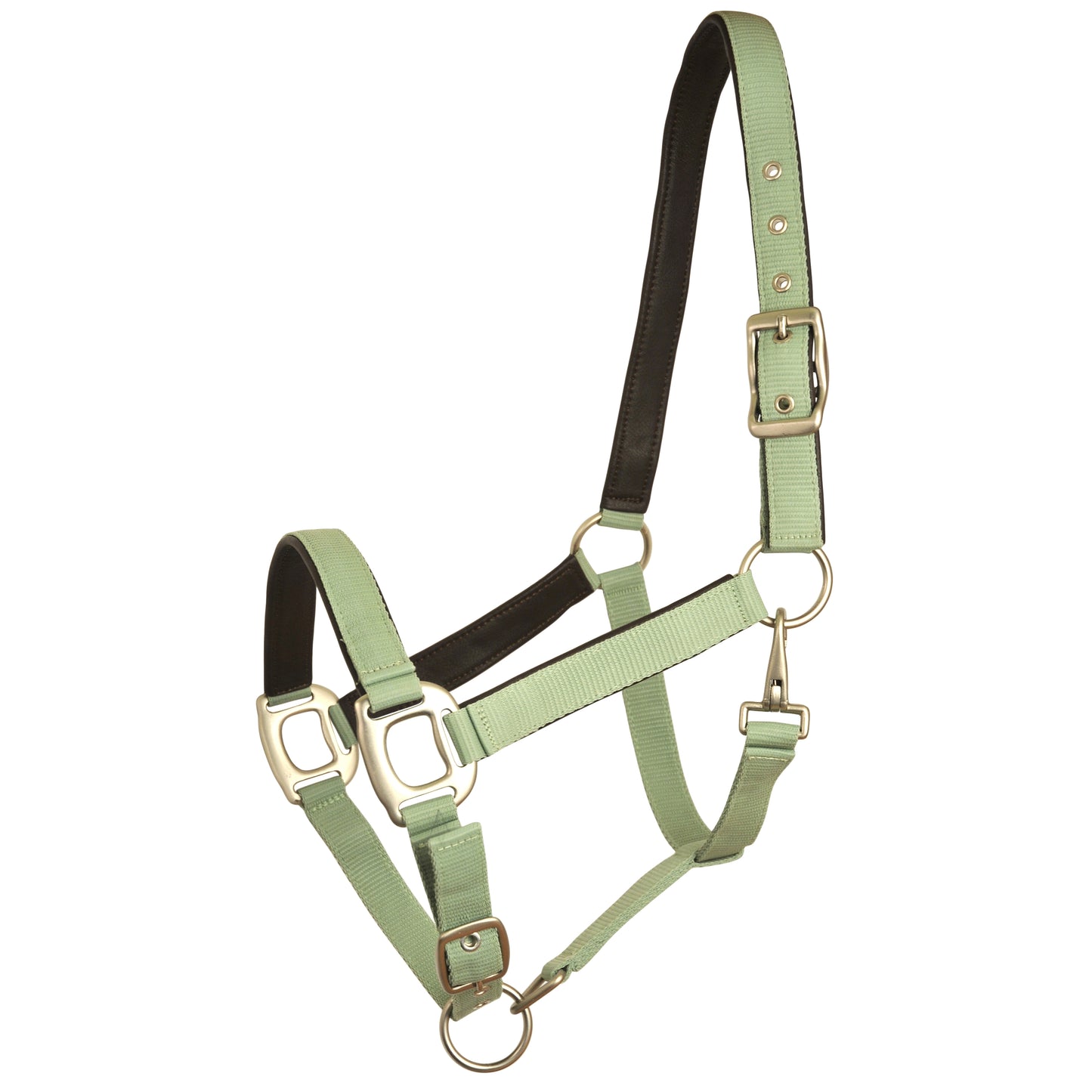Leather Padded Adjustable Nylon Halter