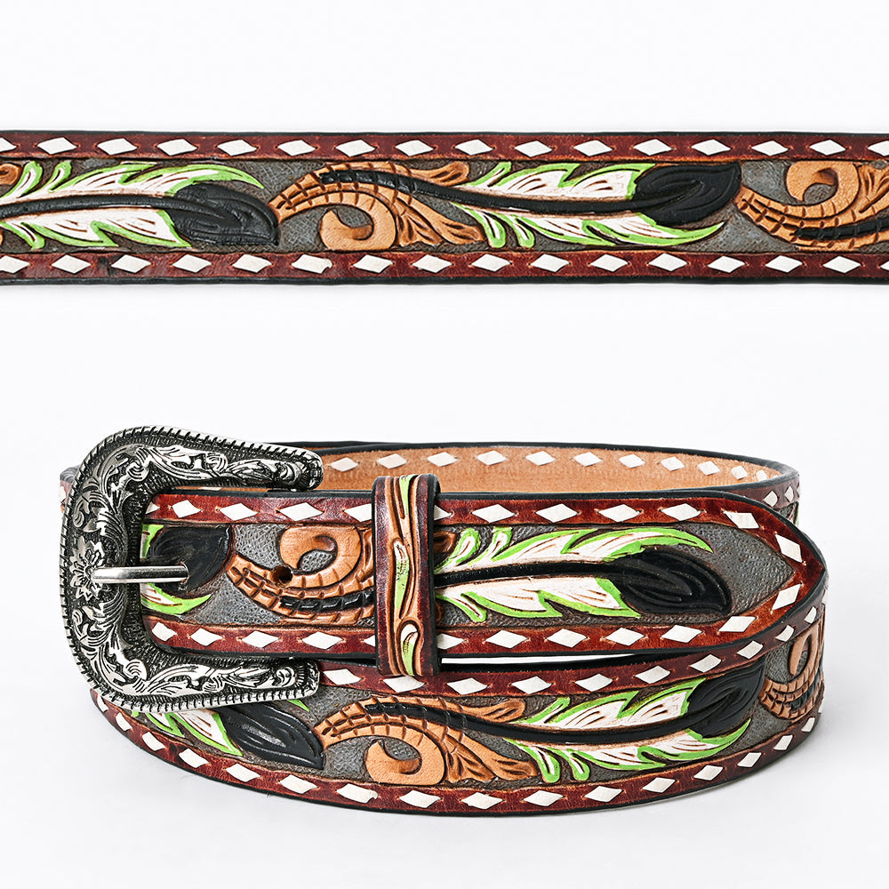 Green Feather Belt #117