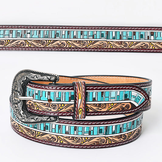 Mosaic Tooled Belt #153