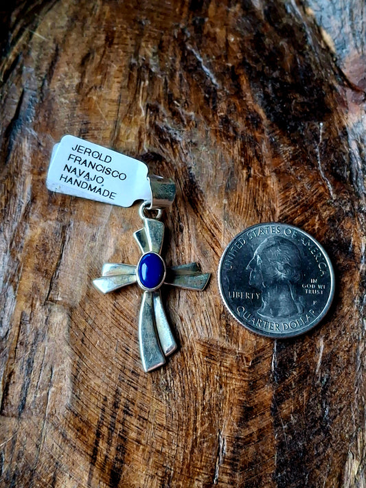 Lapis Cross Pendant