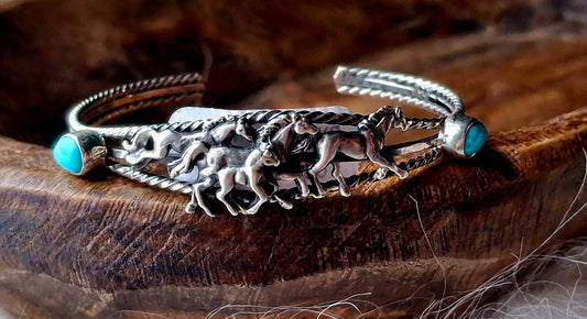 Kingman Running Herd Cuff