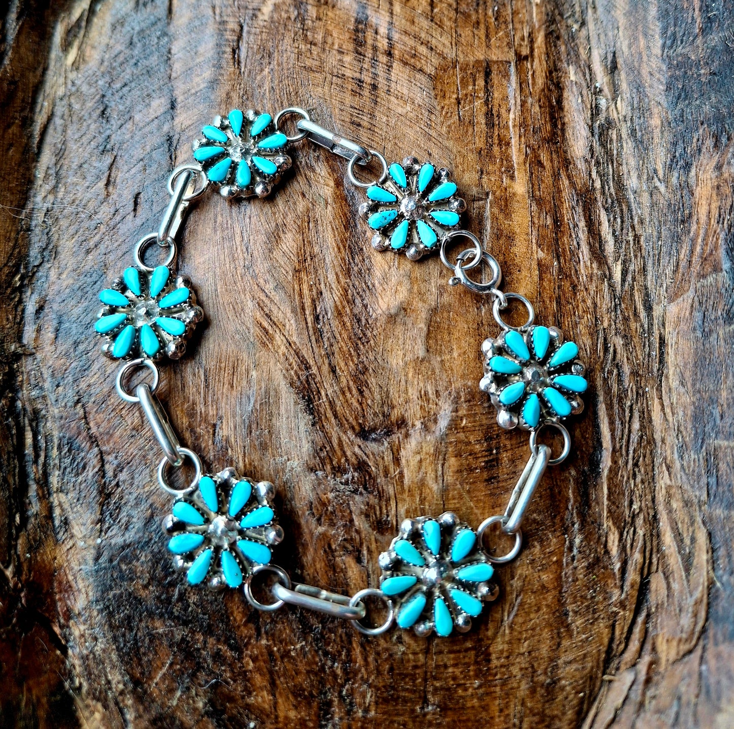 Dainty Zuni Cluster Bracelet