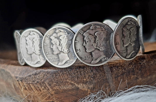 Kingman Mercury Dime Cuff