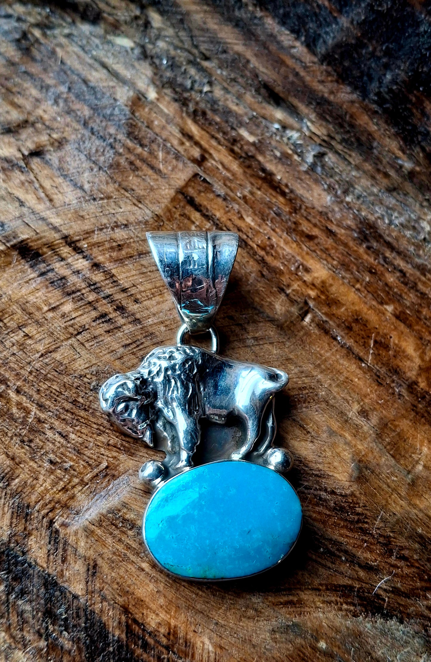 Kingman Bison Pendant