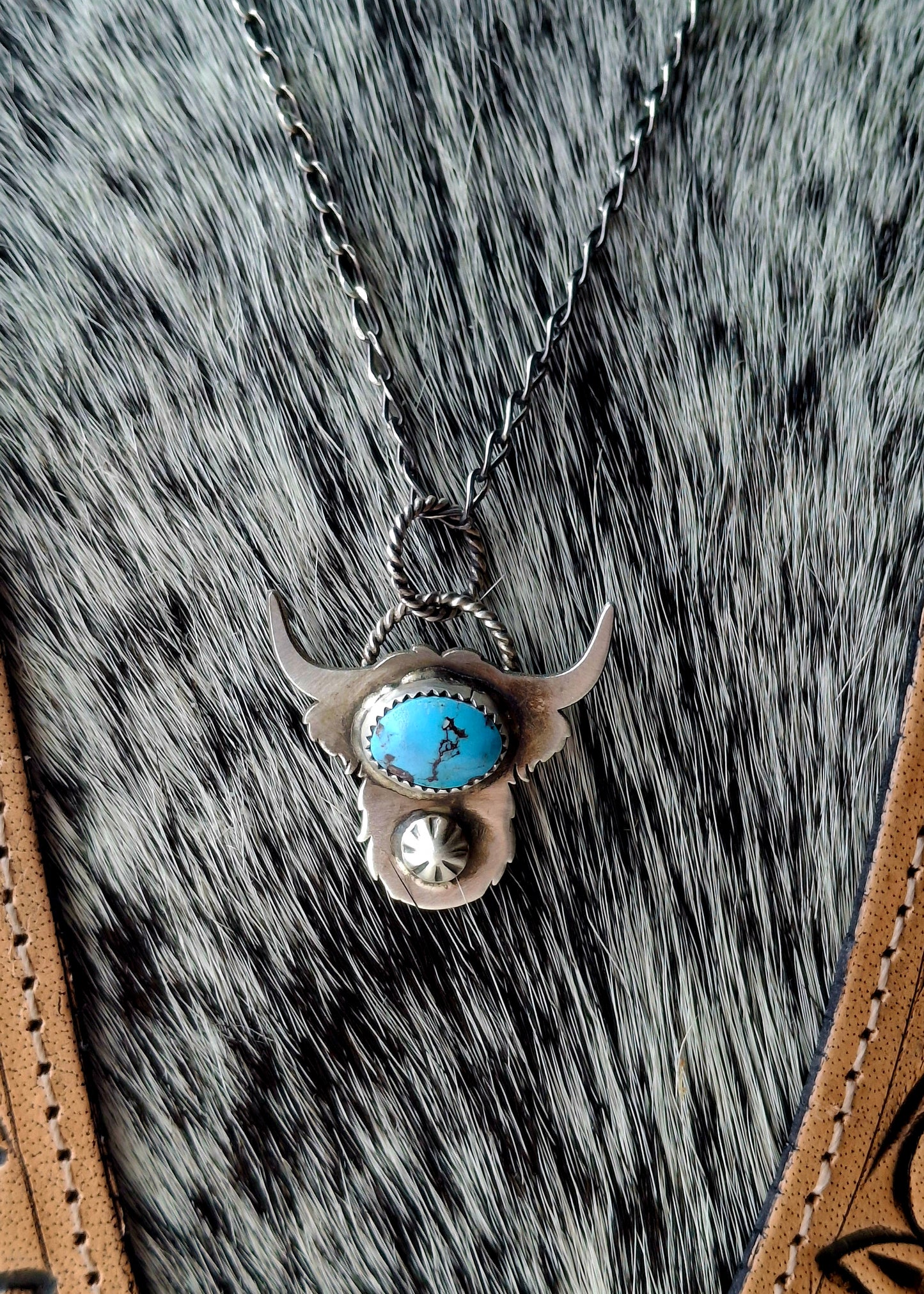 Golden Hills Highland Cow Necklace