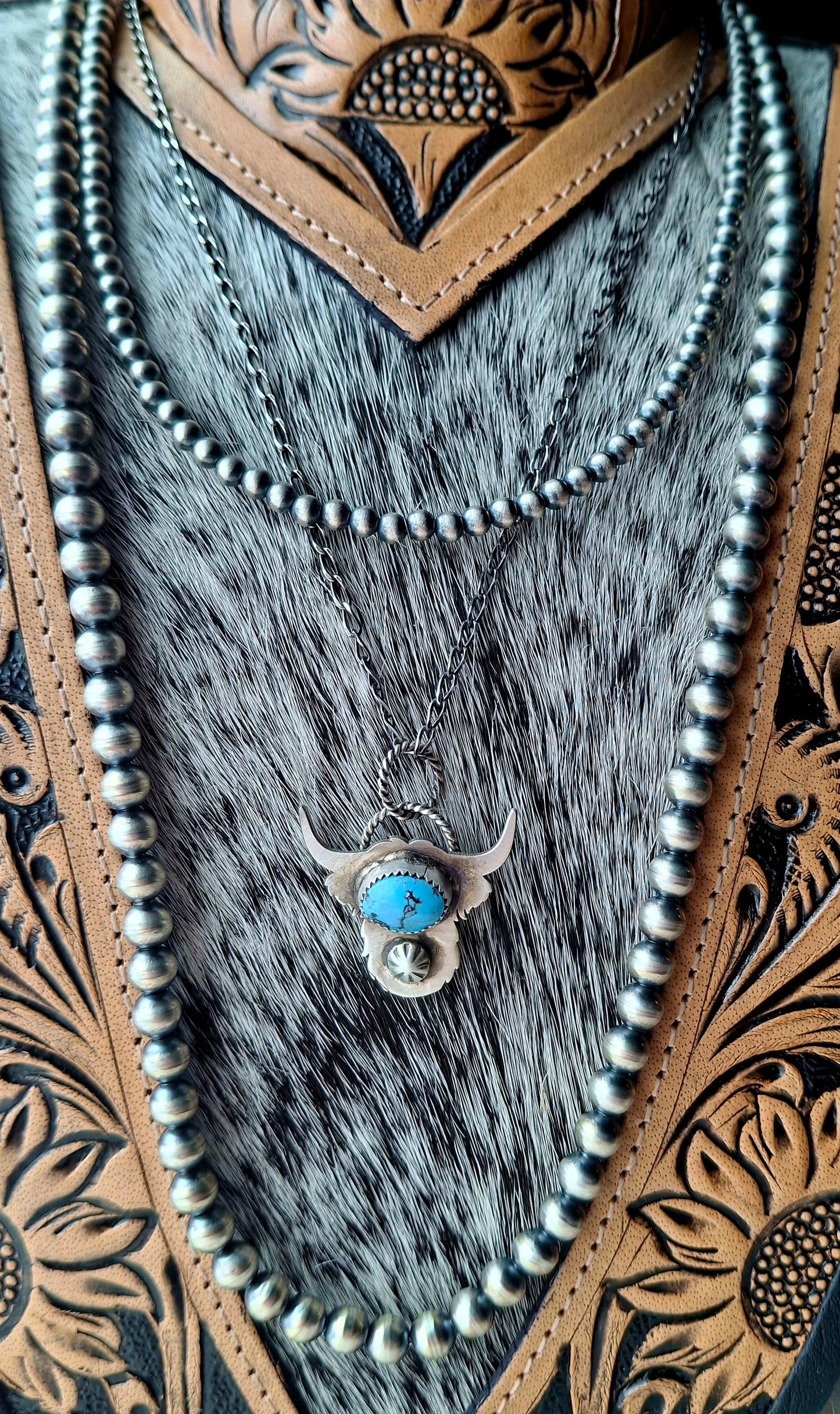 Golden Hills Highland Cow Necklace
