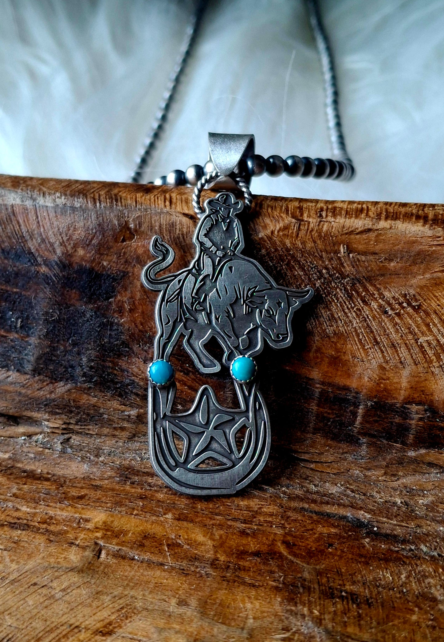 Kingman Bull Rider Pendant