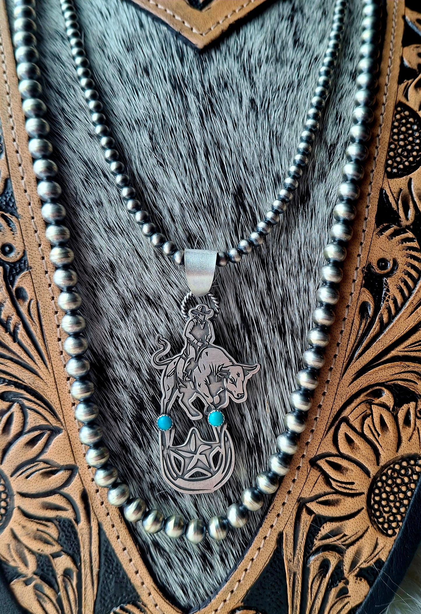Kingman Bull Rider Pendant