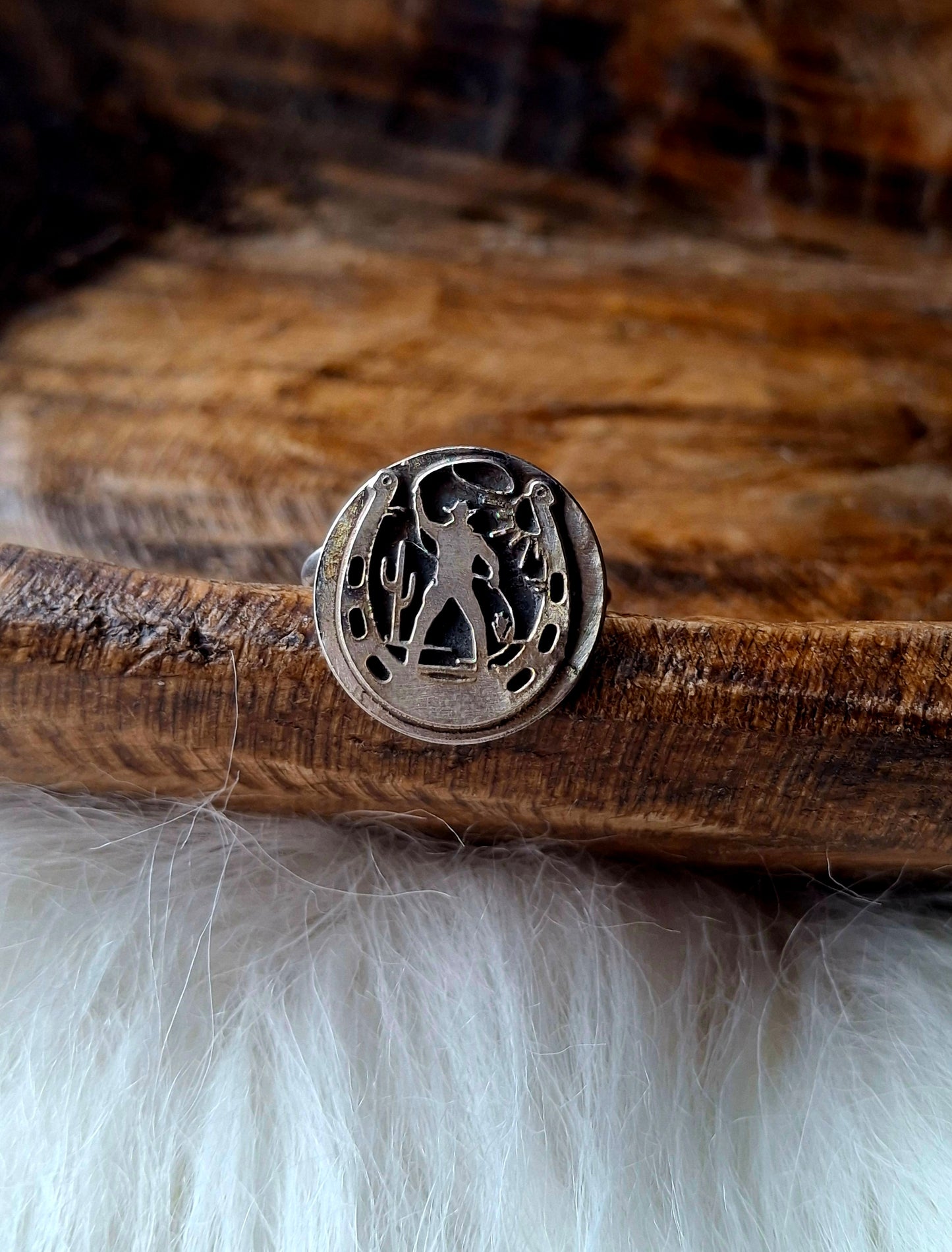 Cowboy Roper Adjustable Ring