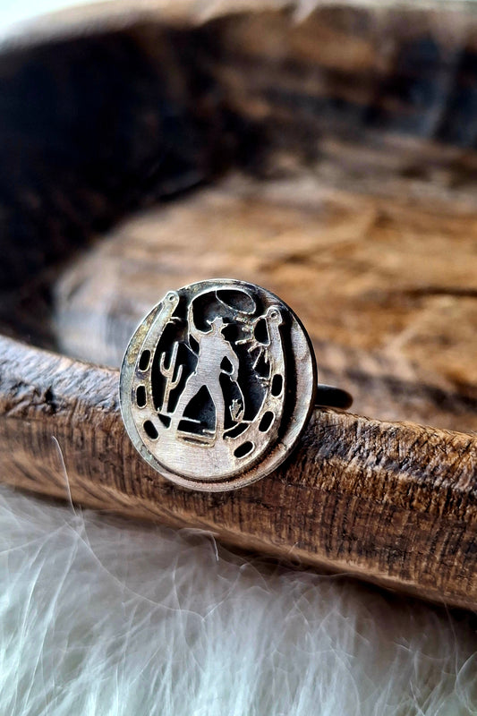 Cowboy Roper Adjustable Ring