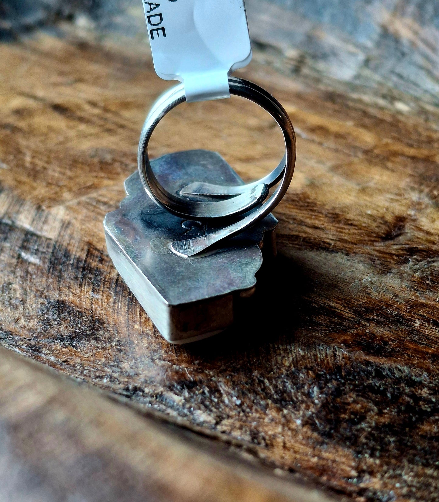White Buffalo Adjustable Ring