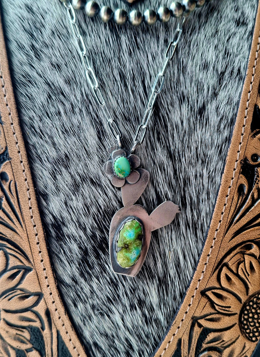 Sonoran Gold Cactus Necklace