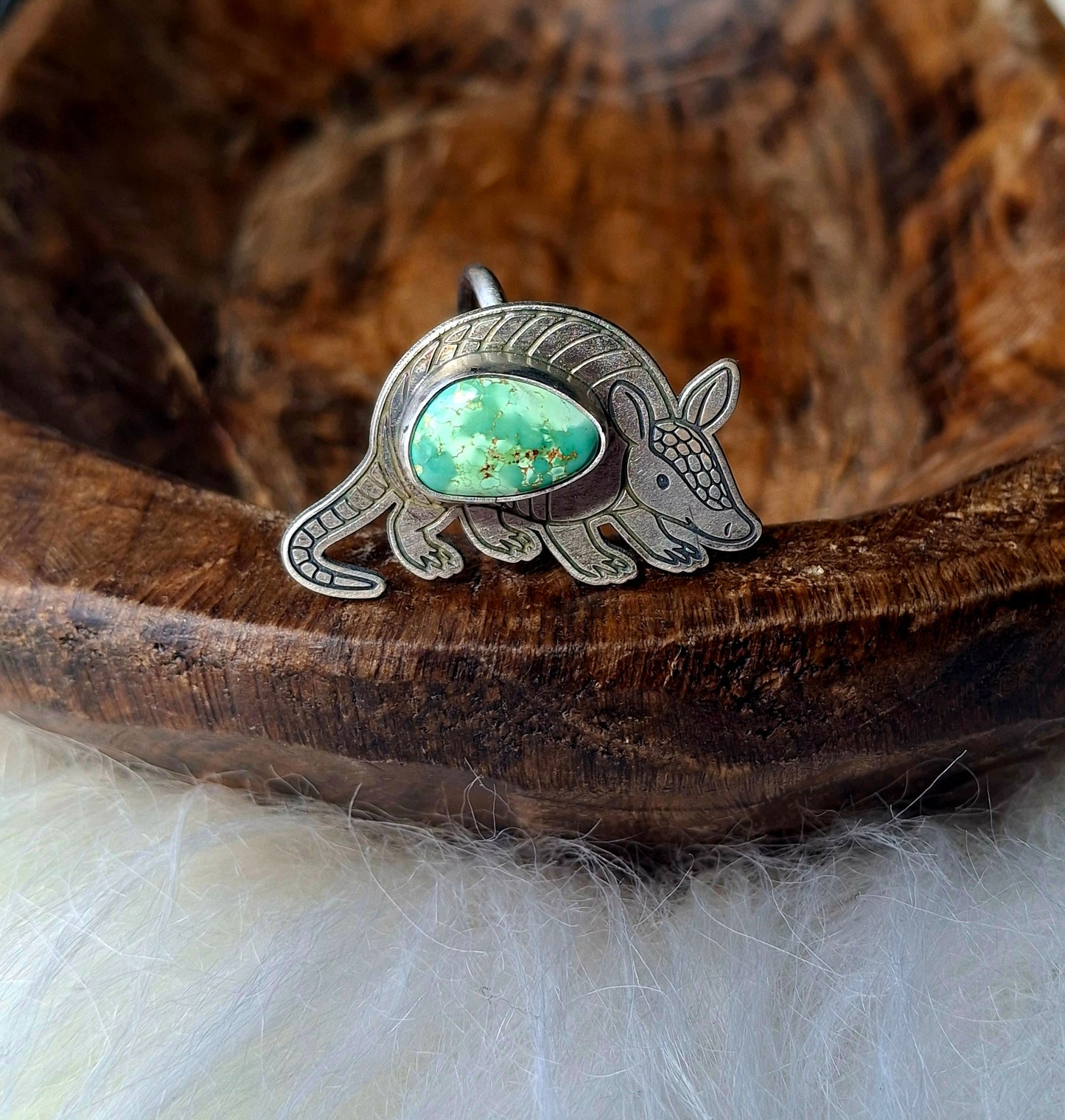 Carrico Lake Adjustable Armadillo Ring