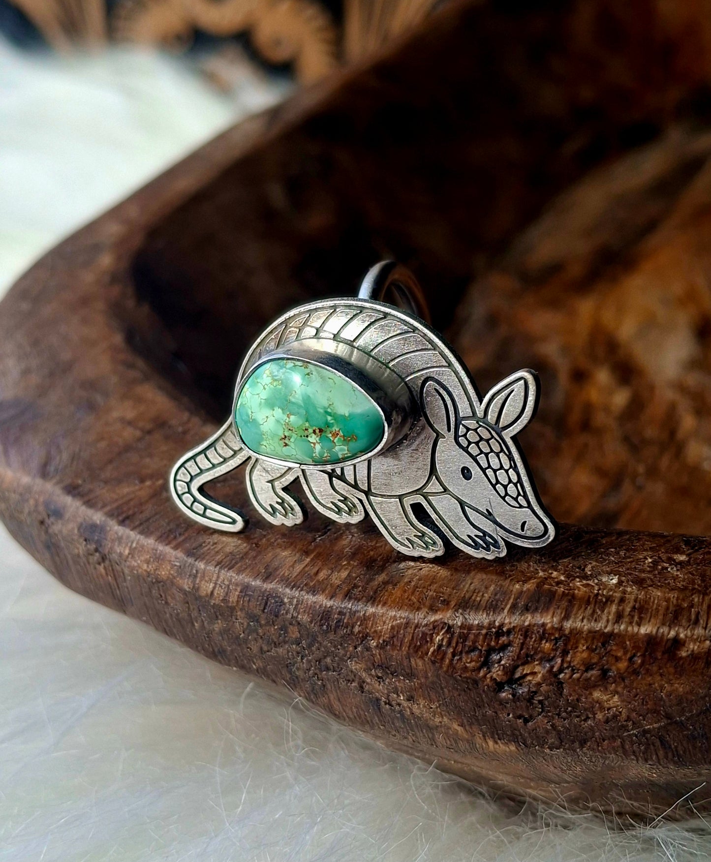 Carrico Lake Adjustable Armadillo Ring